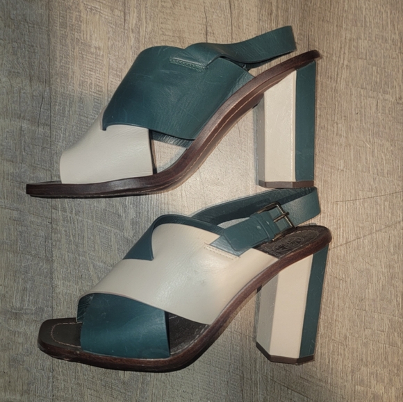 Tory Burch Block Heel Bleeker Sandal 8.5M - Picture 4 of 8